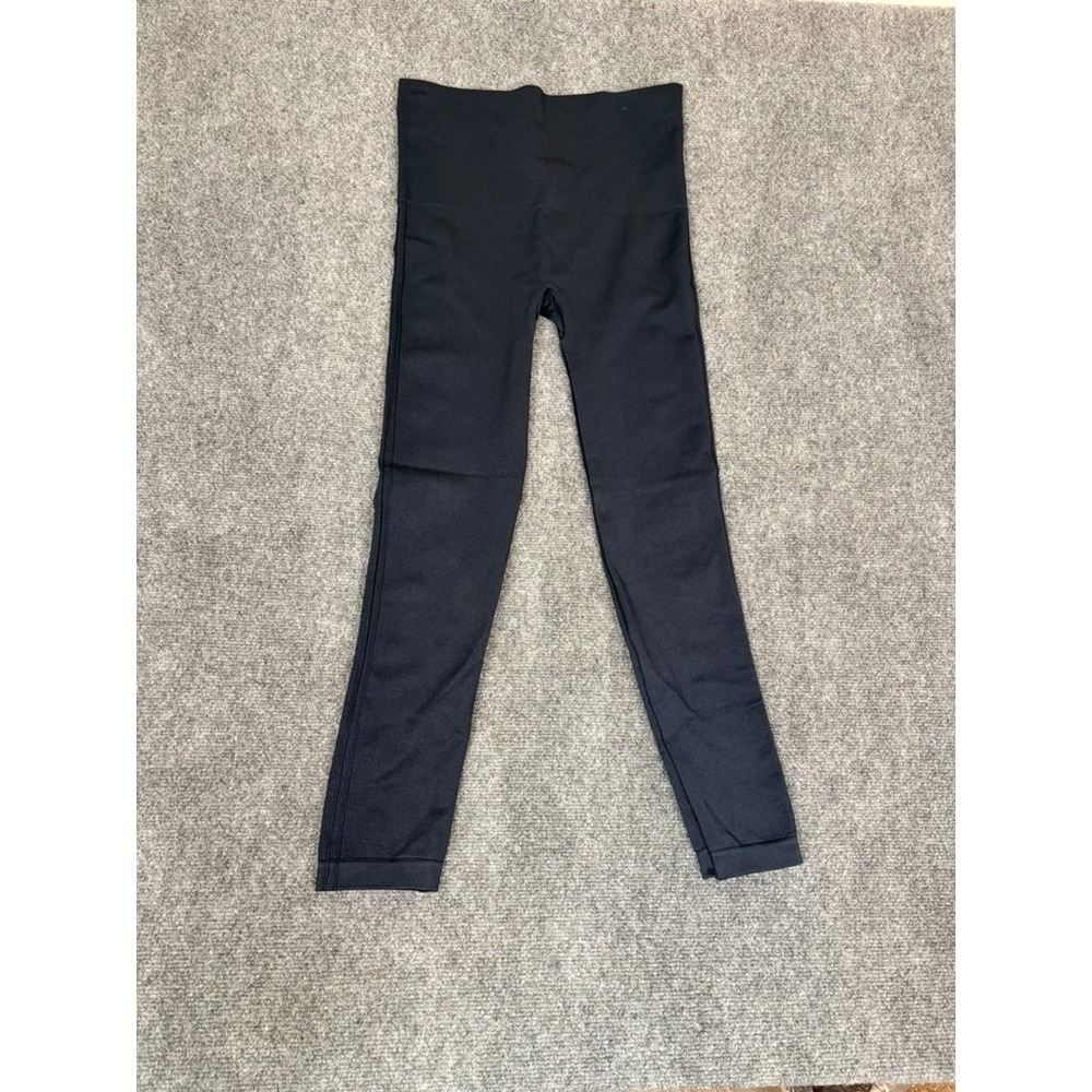 Spanx Seamless Shapewear Leggings Pants‎ Port Black High Rise FL3515  Size XL